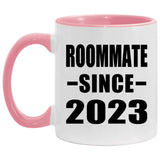 Roommate Since 2023 - 11oz Accent Mug Pink