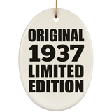 87th Birthday Original 1937 Limited Edition - Oval Ornament
