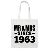 61st Anniversary Mr & Mrs Since 1963 - Tote Bag White