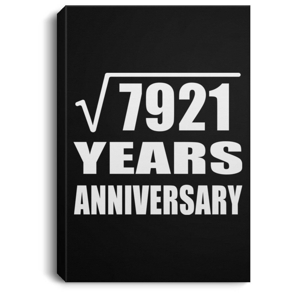 89th Anniversary Square Root of 7921 Years Anniversary - Canvas Portrait