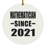 Mathematician Since 2021 - Circle Ornament