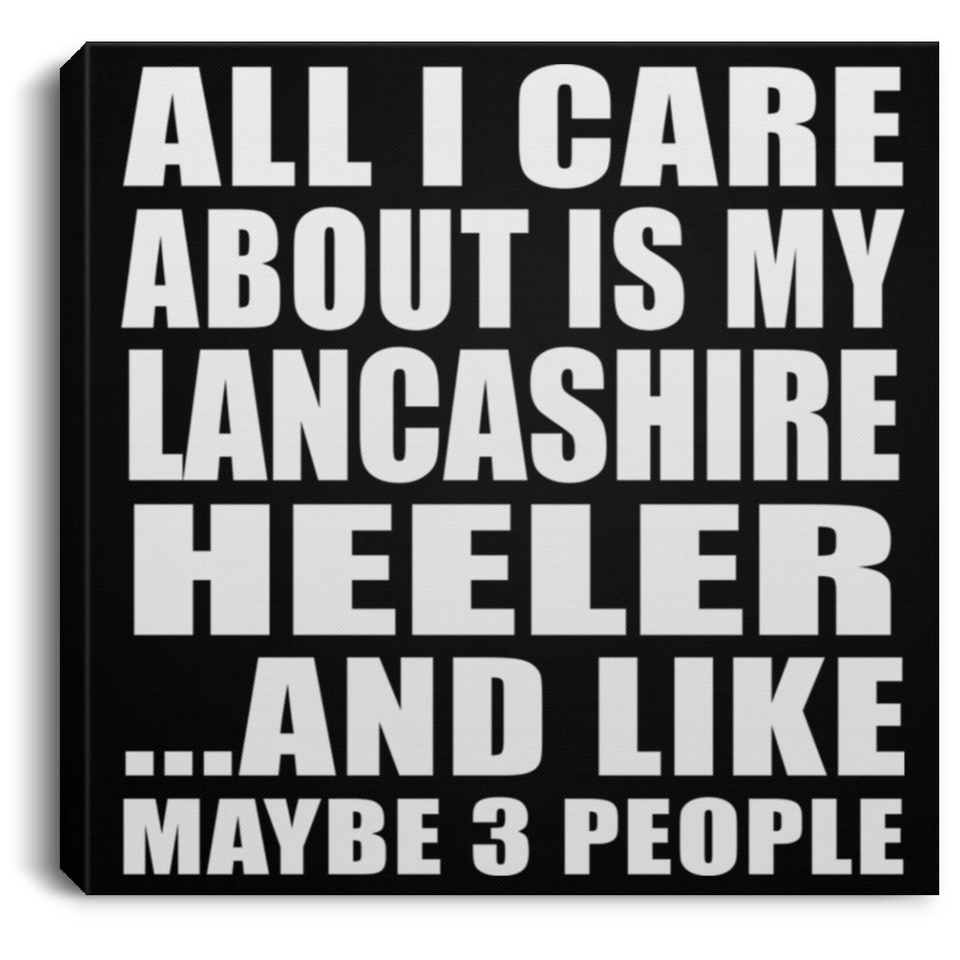 All I Care About Is My Lancashire Heeler - Canvas Square