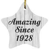 96th Birthday Amazing Since 1928 - Star Ornament F
