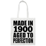 124th Birthday Made In 1900 Aged To Perfection - Tote Bag White