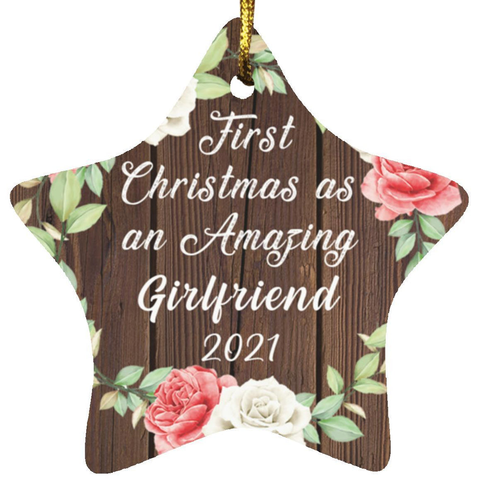 First Christmas As an Amazing Girlfriend 2021 - Star Ornament A
