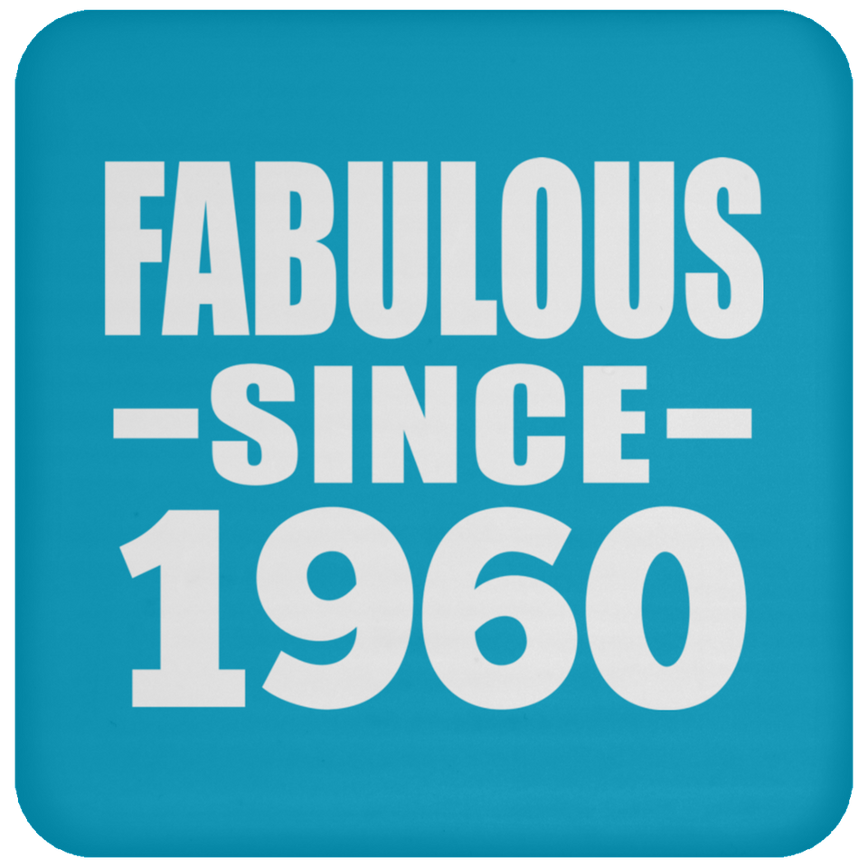 64th Birthday Fabulous Since 1960 - Drink Coaster