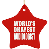 World's Okayest Audiologist - Star Ornament
