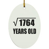 42nd Birthday Square Root of 1764 Years Old - Oval Ornament