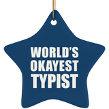 World's Okayest Typist - Star Ornament