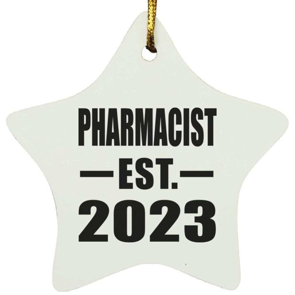 Pharmacist Established EST. 2023 - Star Ornament