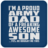 Proud Army Dad Of Awesome Son - Drink Coaster