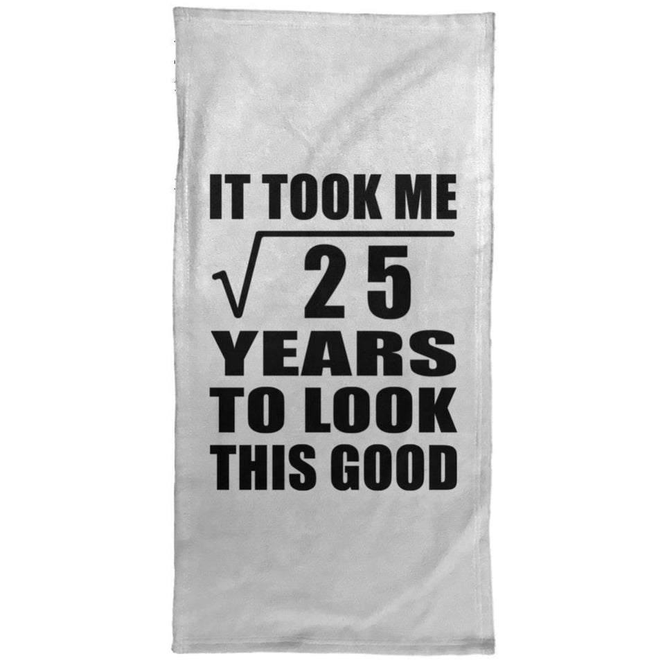 5th Birthday Took Square Root of 25 Years To Look Good - Hand Towel