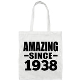 86th Birthday Amazing Since 1938 - Tote Bag White