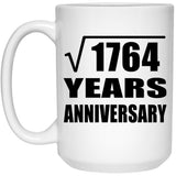 42nd Anniversary Square Root of 1764 Years Anniversary - 15oz Coffee Mug