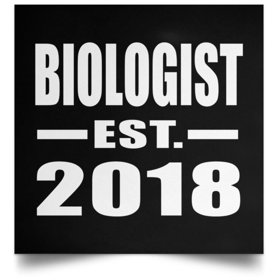 Biologist Established EST. 2018 - Poster Square