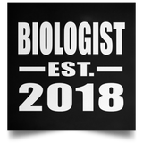 Biologist Established EST. 2018 - Poster Square