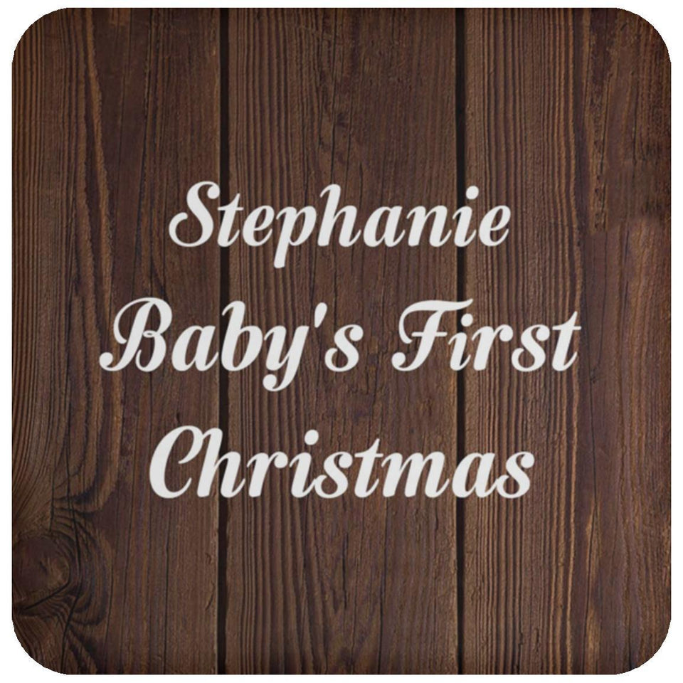 Stephanie Baby's First Christmas - Drink Coaster D