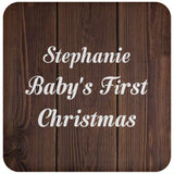 Stephanie Baby's First Christmas - Drink Coaster D