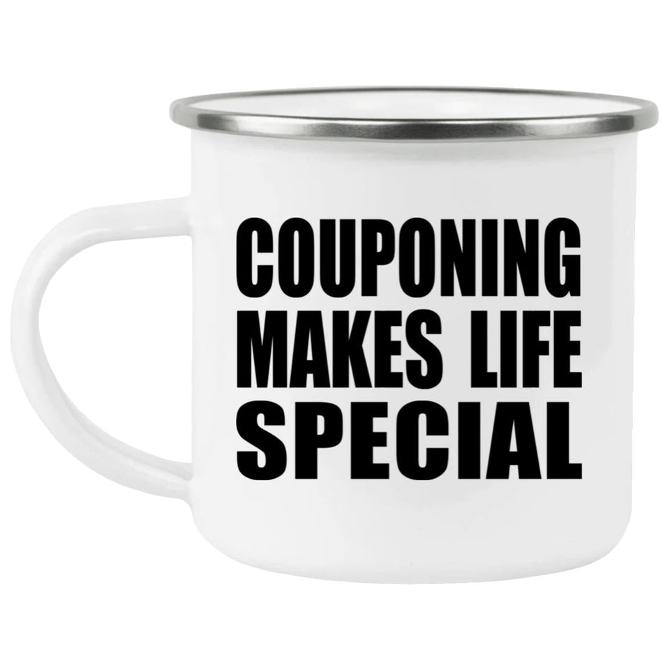 Couponing Makes Life Special - 12oz Camping Mug