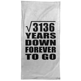 56th Anniversary Square Root of 3136 Years Down Forever To Go - Hand Towel