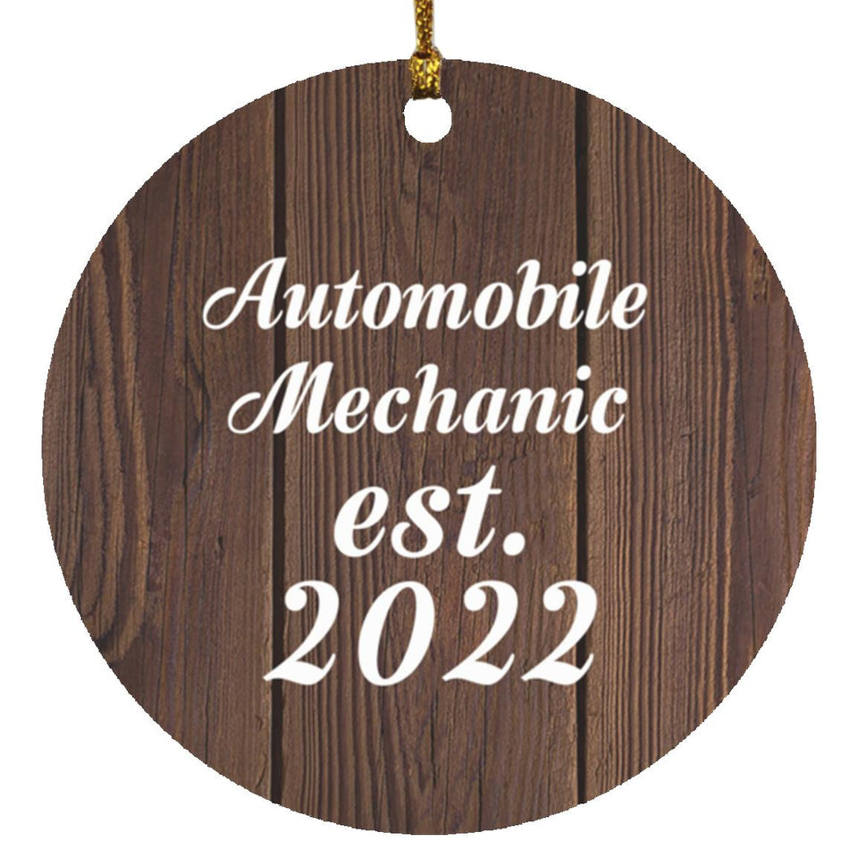 Automobile Mechanic Established Est. 2022 - Circle Ornament D