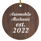 Automobile Mechanic Established Est. 2022 - Circle Ornament D