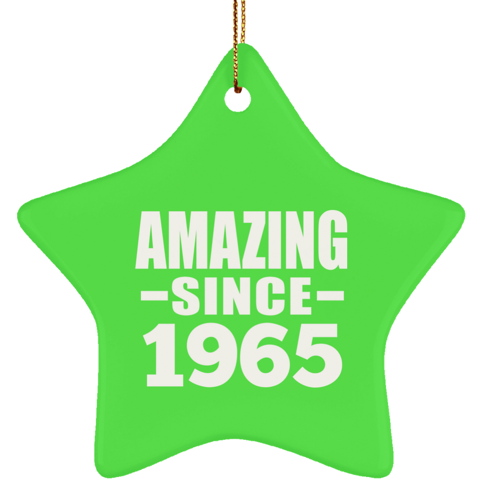 59th Birthday Amazing Since 1965 - Star Ornament