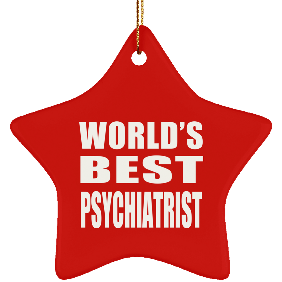 World's Best Psychiatrist - Star Ornament