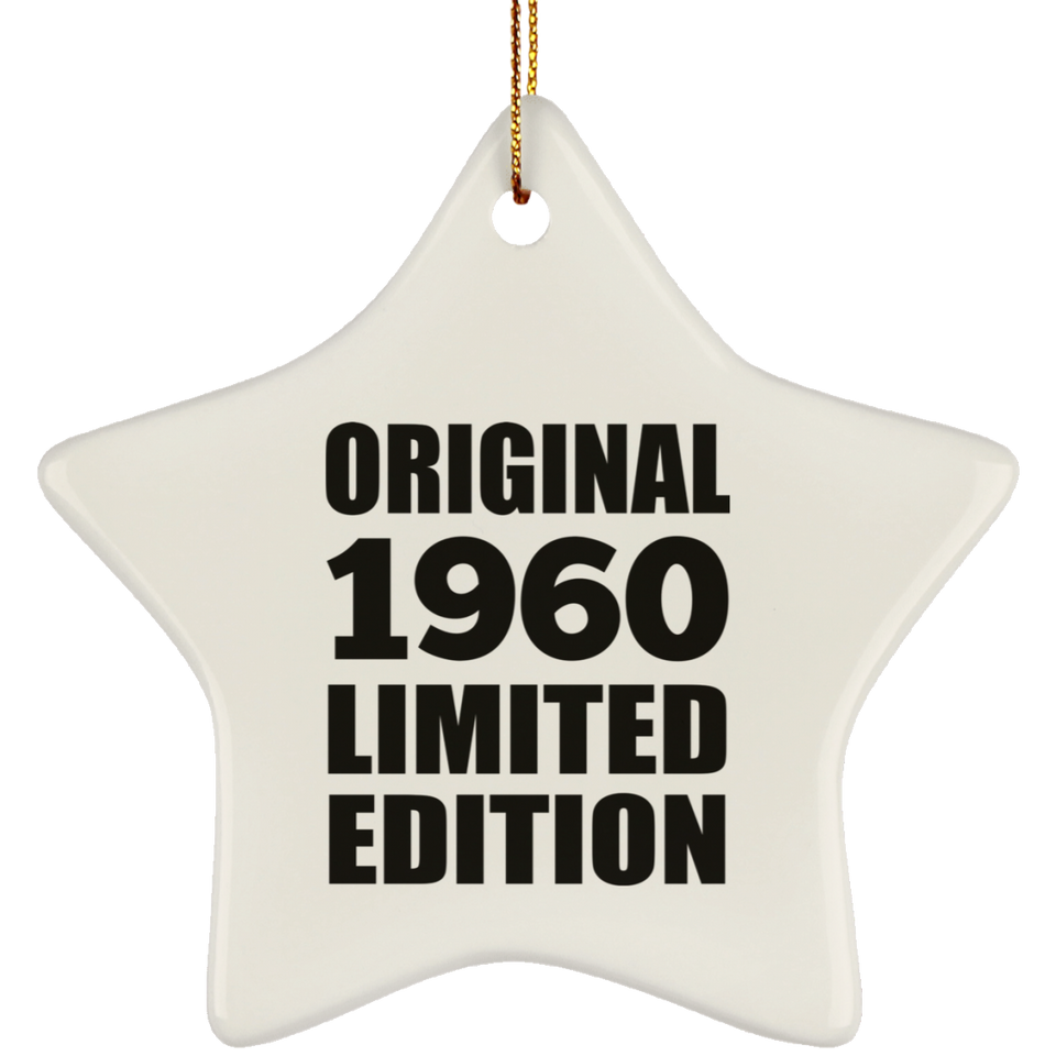 64th Birthday Original 1960 Limited Edition - Star Ornament