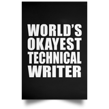 World's Okayest Technical Writer - Poster Portrait