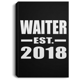 Waiter Established EST. 2018 - Canvas Portrait