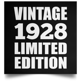 96th Birthday Vintage 1928 Limited Edition - Poster Square