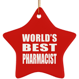 World's Best Pharmacist - Star Ornament