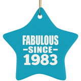 40th Birthday Fabulous Since 1983 - Star Ornament