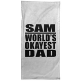 Sam World's Okayest Dad - Hand Towel