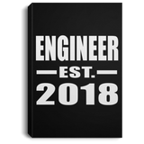 Engineer Established EST. 2018 - Canvas Portrait