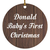 Donald Baby's First Christmas - Circle Ornament D