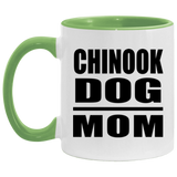 Chinook Dog Mom - 11oz Accent Mug Green