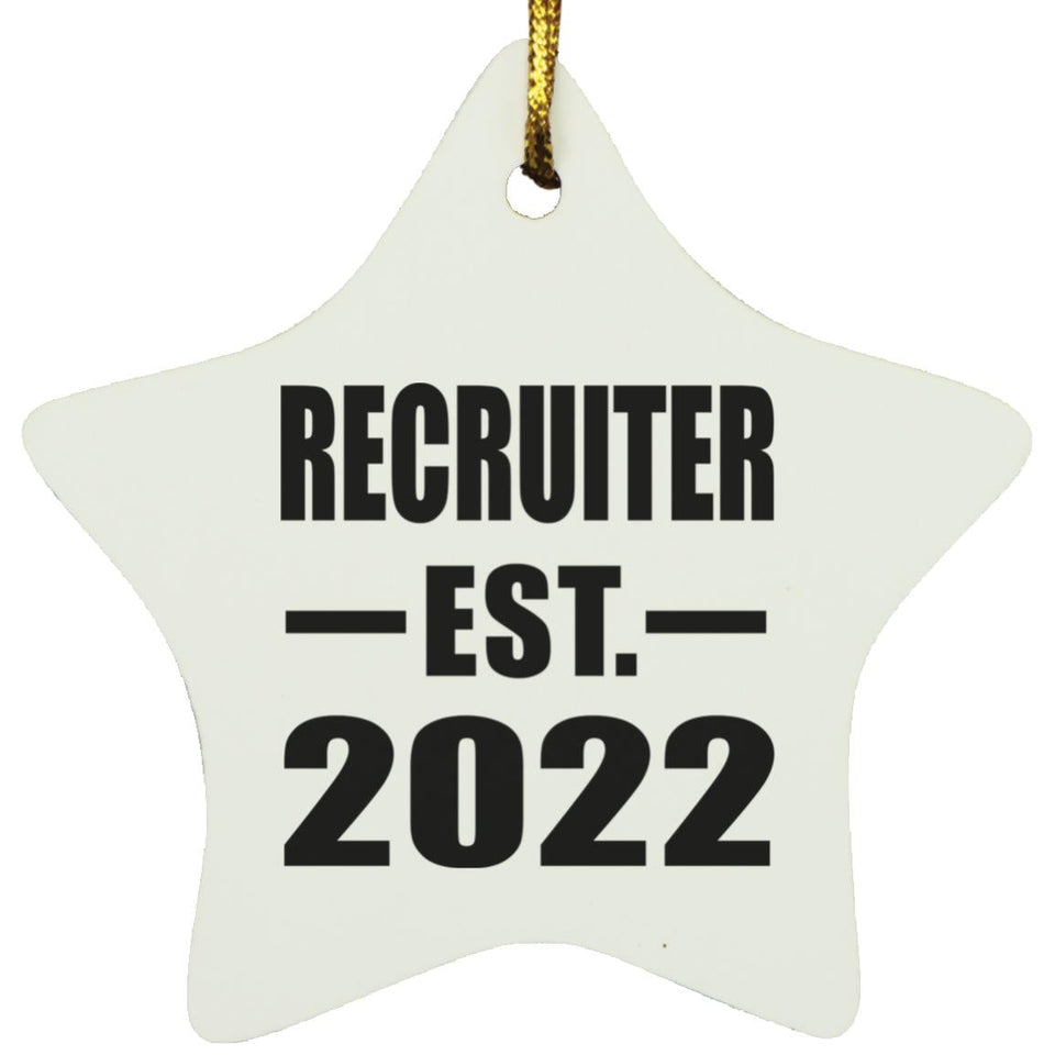 Recruiter Established EST. 2022 - Star Ornament