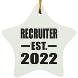 Recruiter Established EST. 2022 - Star Ornament