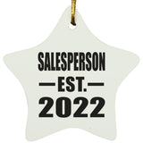 Salesperson Established EST. 2022 - Star Ornament
