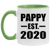 Pappy Established EST. 2020 - 11oz Accent Mug Green