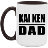 Kai Ken Dad - 15oz Accent Mug Black