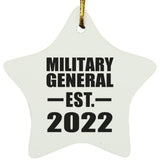 Military General Established EST. 2022 - Star Ornament