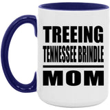 Treeing Tennessee Brindle Mom - 15oz Accent Mug Purple