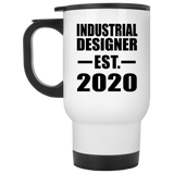 Industrial Designer Established EST. 2020 - White Travel Mug