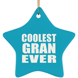 Coolest Gran Ever - Star Ornament