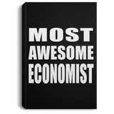 Most Awesome Economist - Canvas Portrait