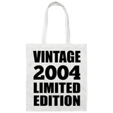 20th Birthday Vintage 2004 Limited Edition - Tote Bag White