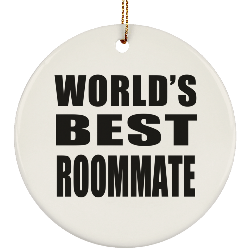 World's Best Roommate - Circle Ornament